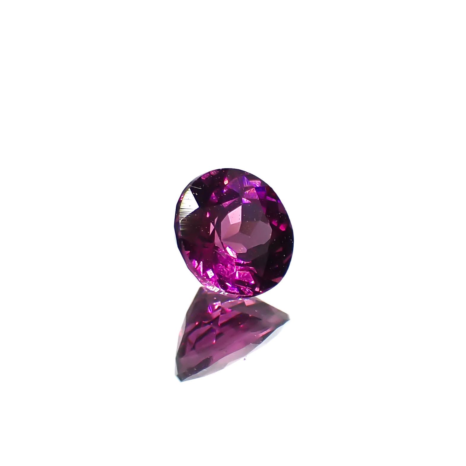 グレープガーネット(宝石名ガーネット)ブラジル産 0.45ct 識別済[240928711]4.4x4.4mm前後
