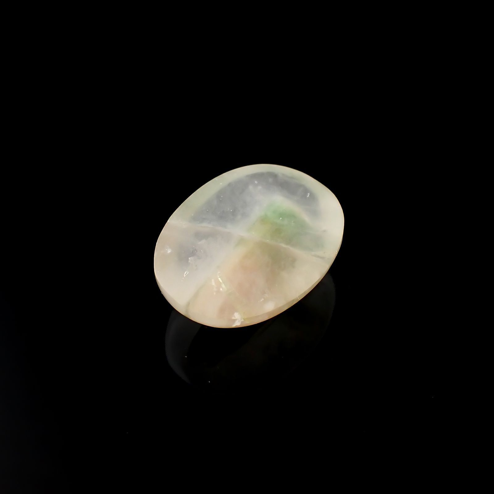 ミラクルトルマリンインクォーツ(宝石名トルマリネーテッド・クォーツ)ブラジル産 識別済 35.38ct / 26.8x20.1mm前後 [220917718]