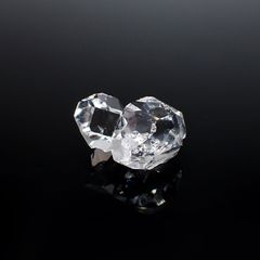 ハーキマーダイヤモンド 原石 アメリカ・ニューヨーク州産 20.37ct / 18.8x16.1mm前後 [251125122]