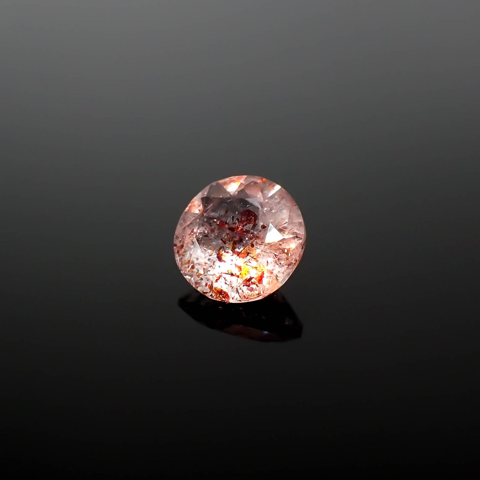 ファイヤークォーツ ナイジェリア産 1.10ct[240326706]7.2x7.2mm前後