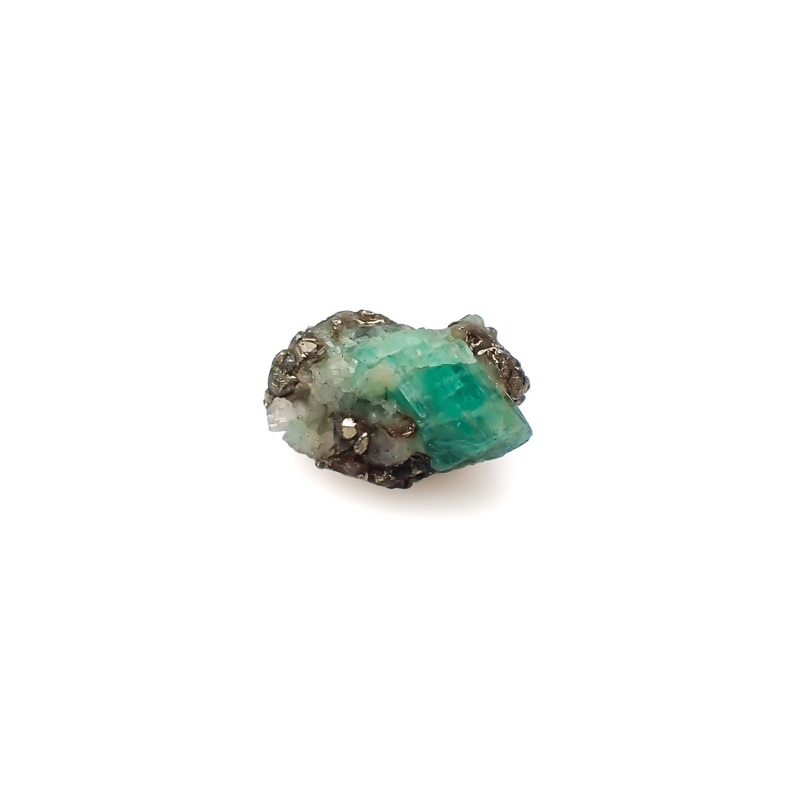エメラルド 原石 コロンビア産 11.68ct[240427247]14.8x12.5mm前後