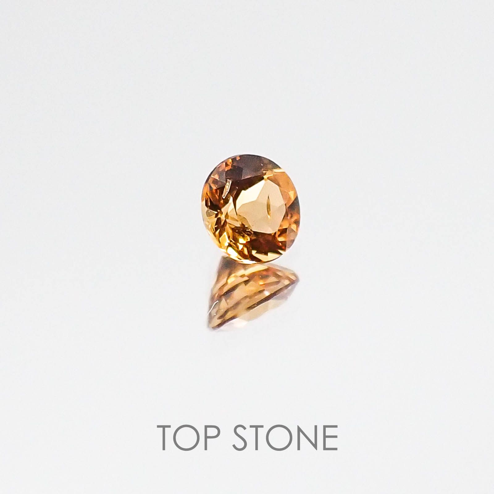 スペサルティンガーネット マンダリンオレンジカラー ケニア産 ルース 0.16ct[20084393]3.2×3.2mm前後