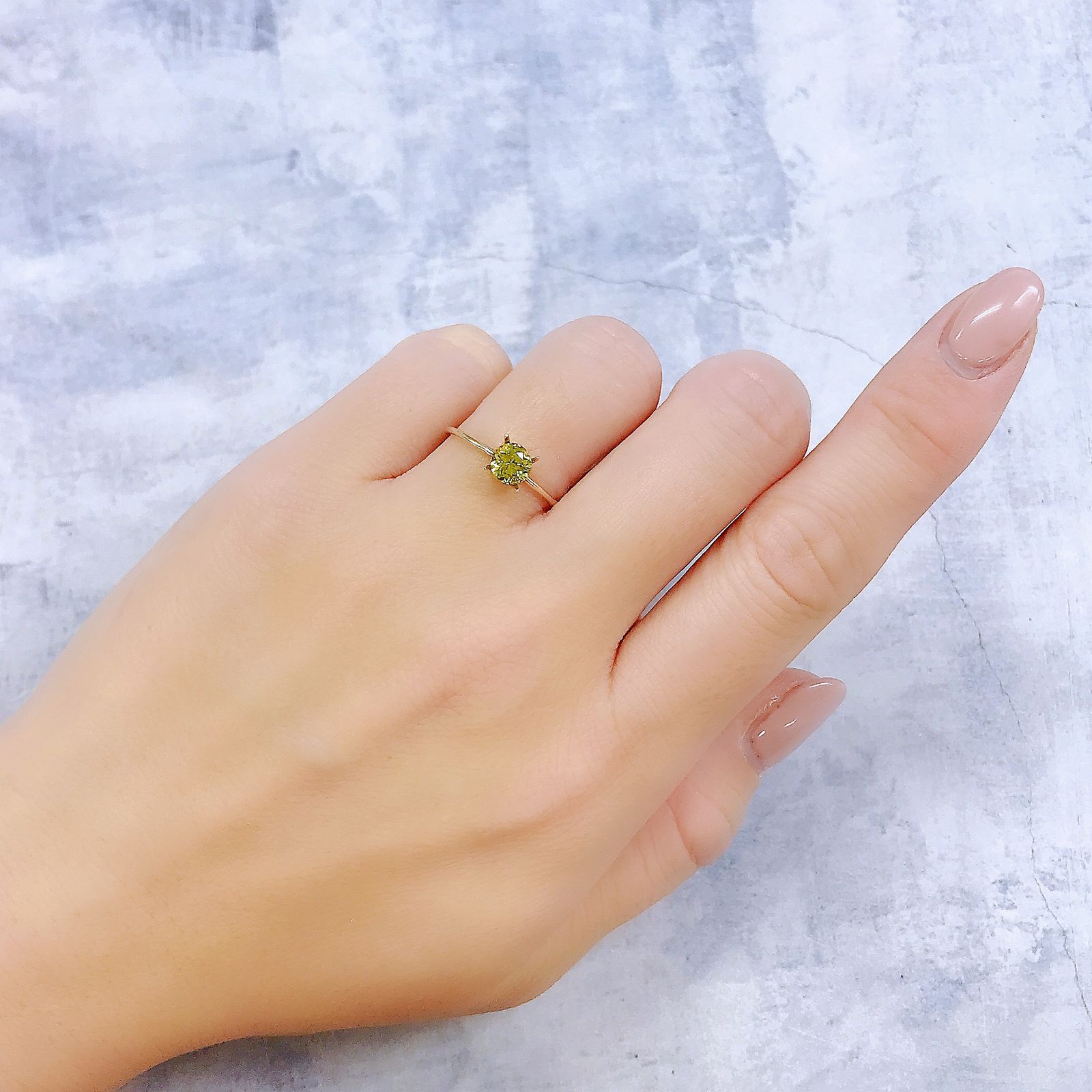 マリガーネット(宝石名グロッシュラー アンドラダイト・ガーネット)マリ共和国産 0.71ct 識別済[221219481]5.2x5.1mm前後