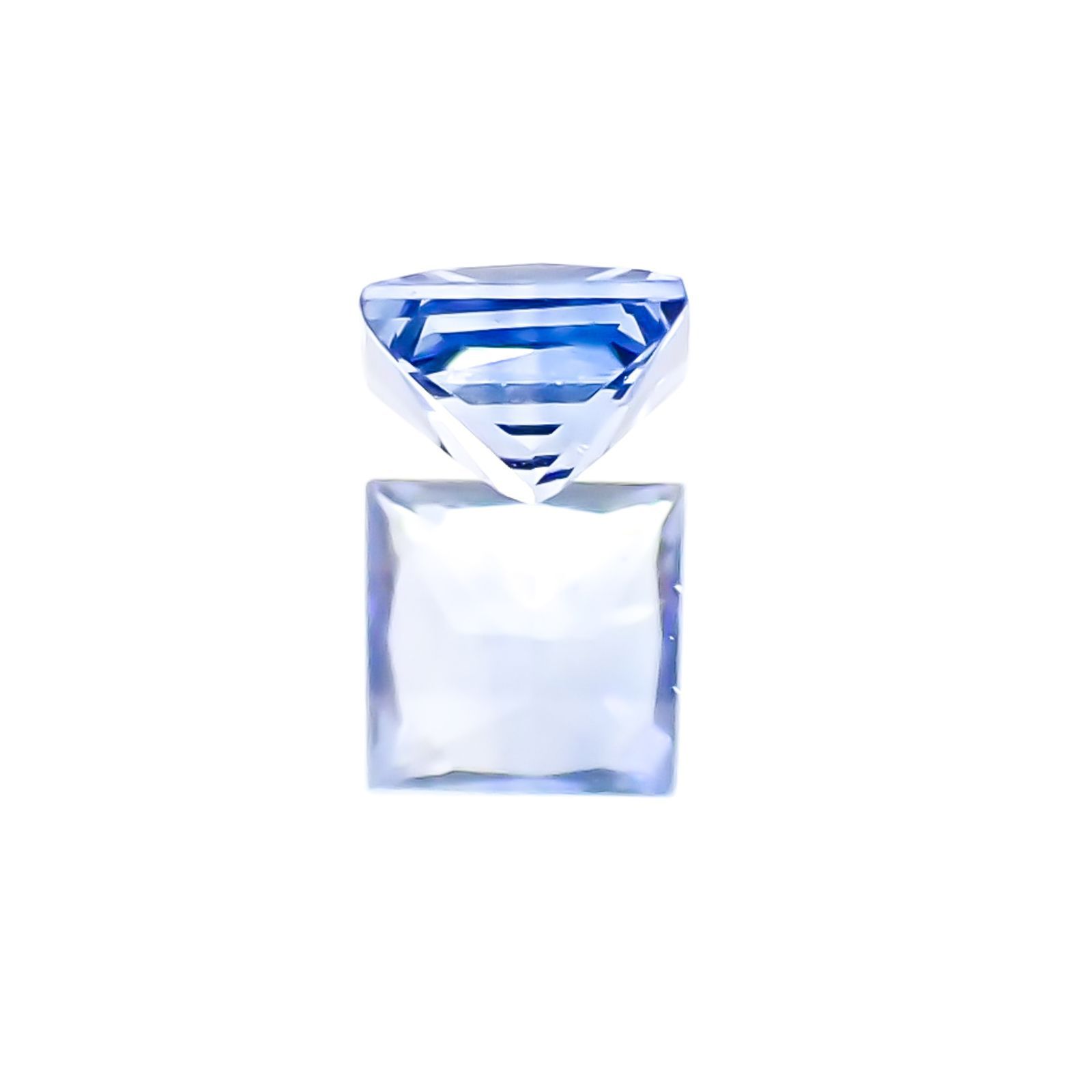 ◇プリンセスカット◇サファイア(宝石名サファイア) スリランカ産 0.14ct 識別済[20117894]2.7×2.7mm前後