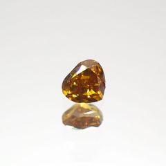 オレンジダイヤモンド SI-1 / FANCY DEEP YELLOW ORANGE(宝石名ダイアモンド) 0.143ct ソ付(CGL)[220115150]2.93x3.3mm前後