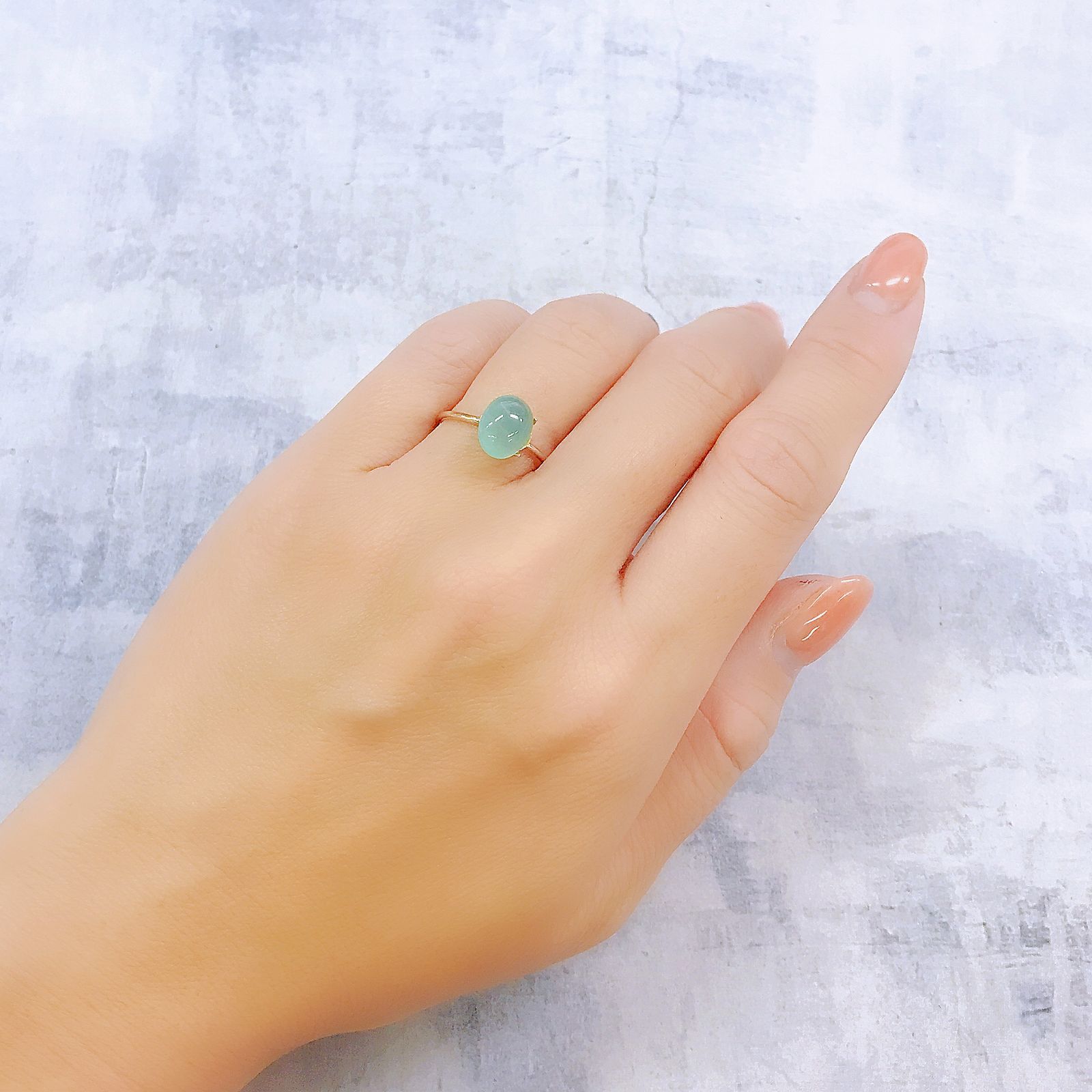 アクアプレーズ 南アフリカ産 2.25ct[220917734]9x7.2mm前後