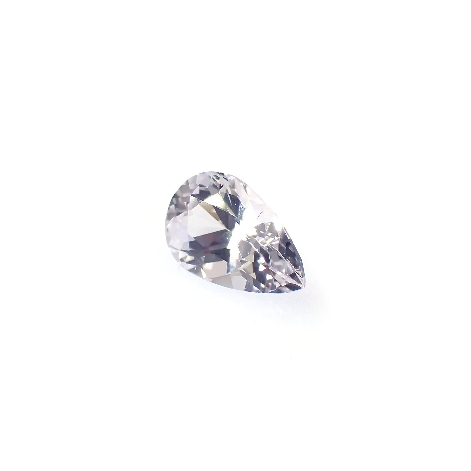 アイスラベンダーサファイア(宝石名サファイア)スリランカ/マダガスカル産 0.80ct 識別済[240226287]7.4x4.4mm前後