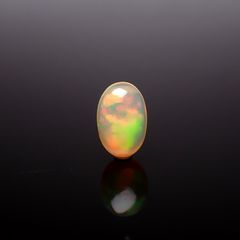 エチオピアオパール(宝石名オパール)エチオピア産 識別済 3.42ct / 14x9.2mm前後 [260722818]