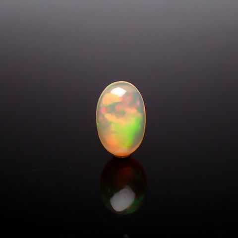 エチオピアオパール(宝石名オパール)エチオピア産 識別済 3.42ct / 14x9.2mm前後 [260722818]