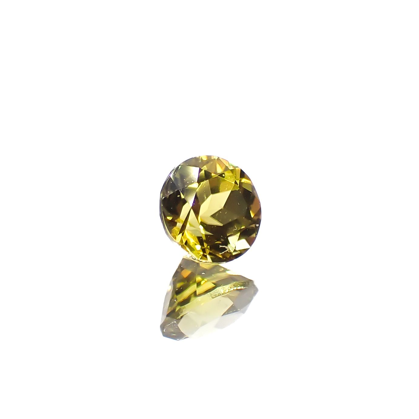 カナリートルマリン ザンビア・カナリー鉱山産 0.30ct[240527820]3.9x3.9mm前後