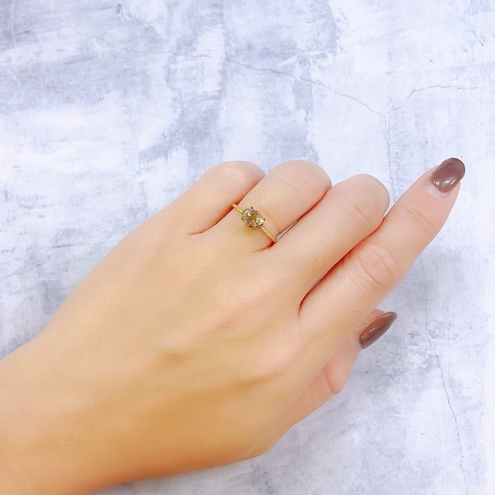 アベンチュリンアクアマリン ナイジェリア産 0.96ct[221018365]7.2x5.2mm前後