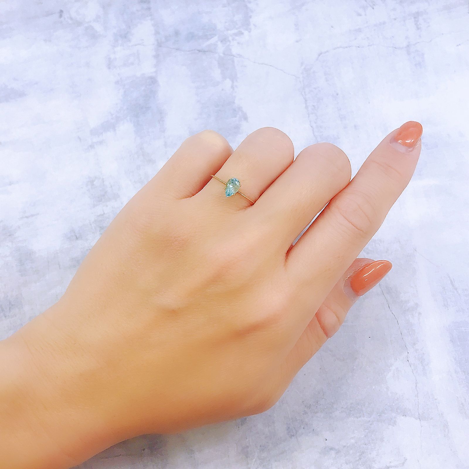 ユークレース(宝石名ブルー・ユークレース)コロンビア産 0.565ct ソ付(彩珠)[221018849]6.8x4.3mm前後