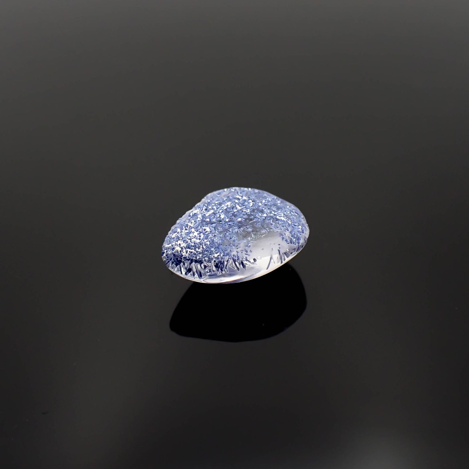 デュモルチェライトインクォーツ ブラジル産 3.84ct[230320893]11.9x8.9mm前後