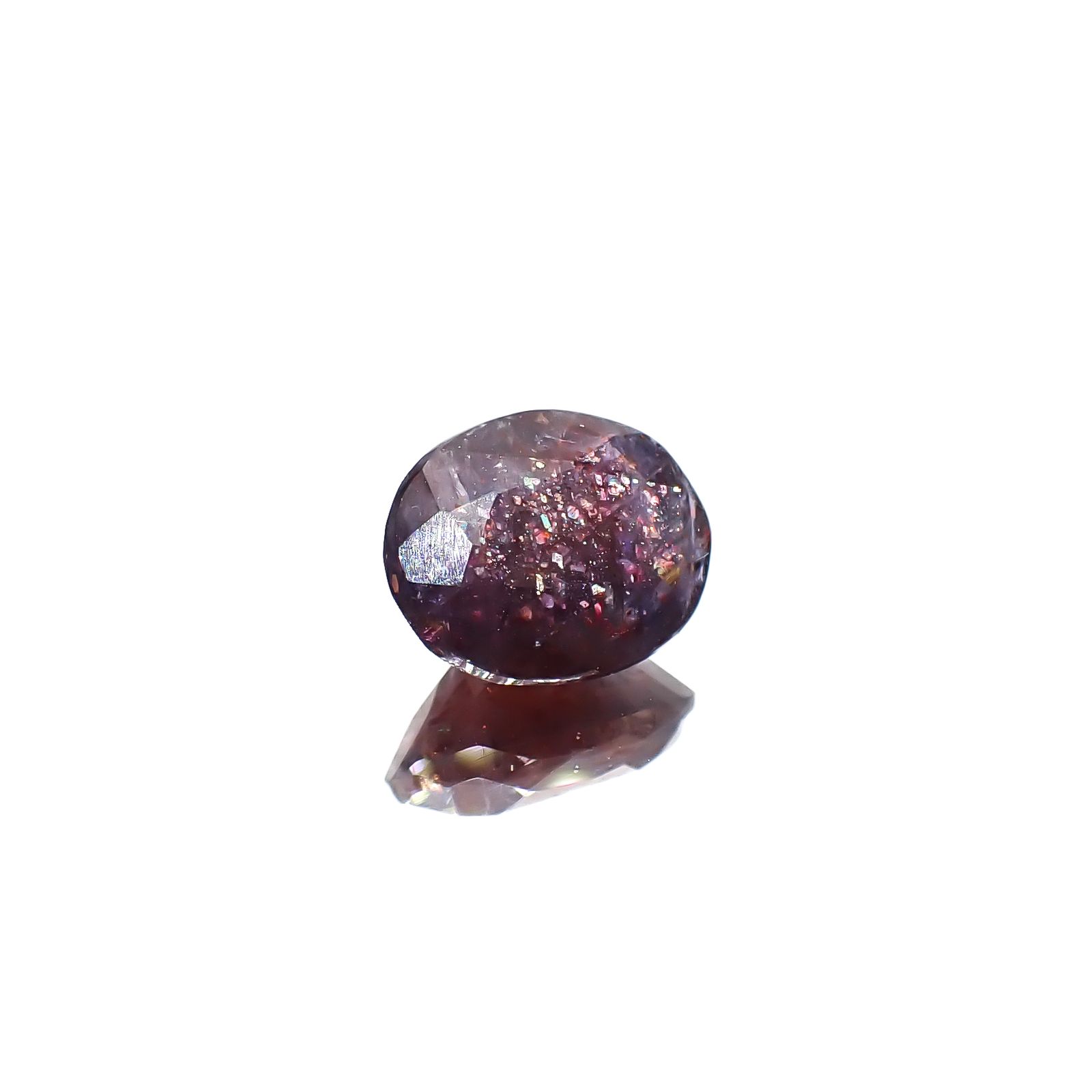 ブラッドショットアイオライト インド産 1.68ct [241129464]8.9x7.2mm前後
