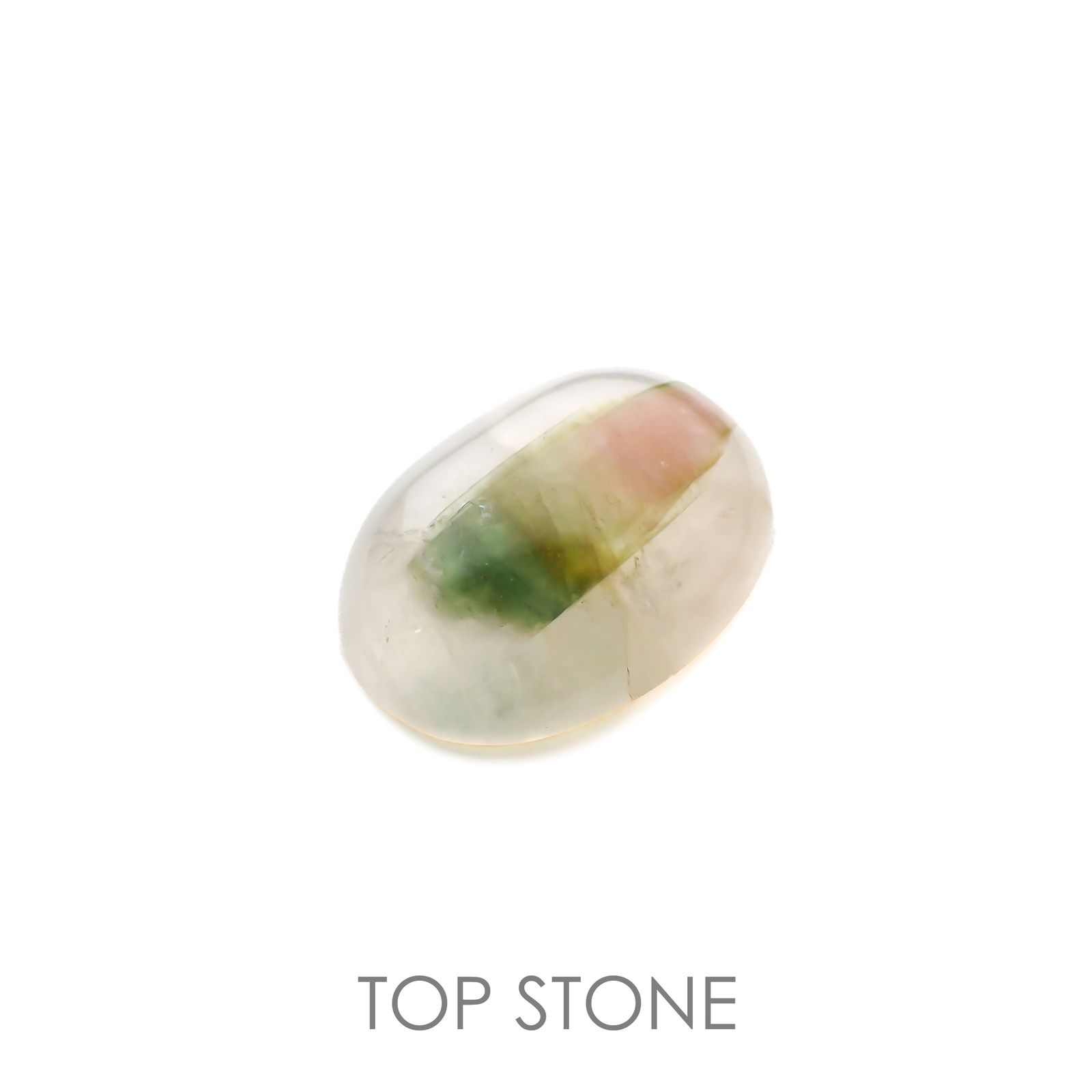 ミラクルトルマリンインクォーツ(宝石名トルマリネーテッド・クォーツ)ブラジル産 35.38ct 識別済[220917718]26.8x20.1mm前後