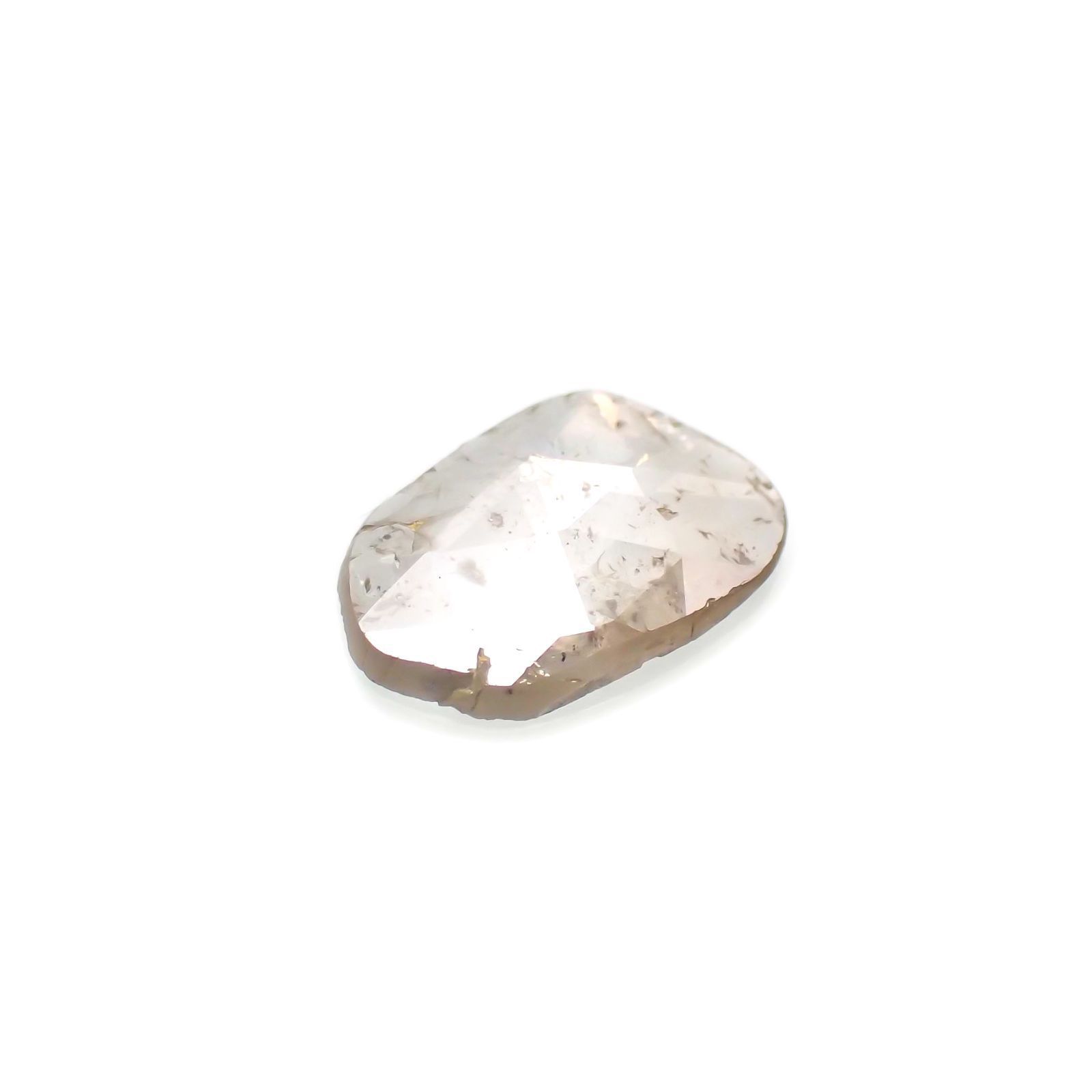◇ローズカット◇ダイヤモンド(宝石名ダイアモンド) 0.467ct ソ付(彩珠)[231024026]7.4x5mm前後