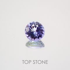 バイカラータンザナイト(ゾイサイト) タンザニア産 ルース 1.05ct[210410574]6.2×6.2mm前後