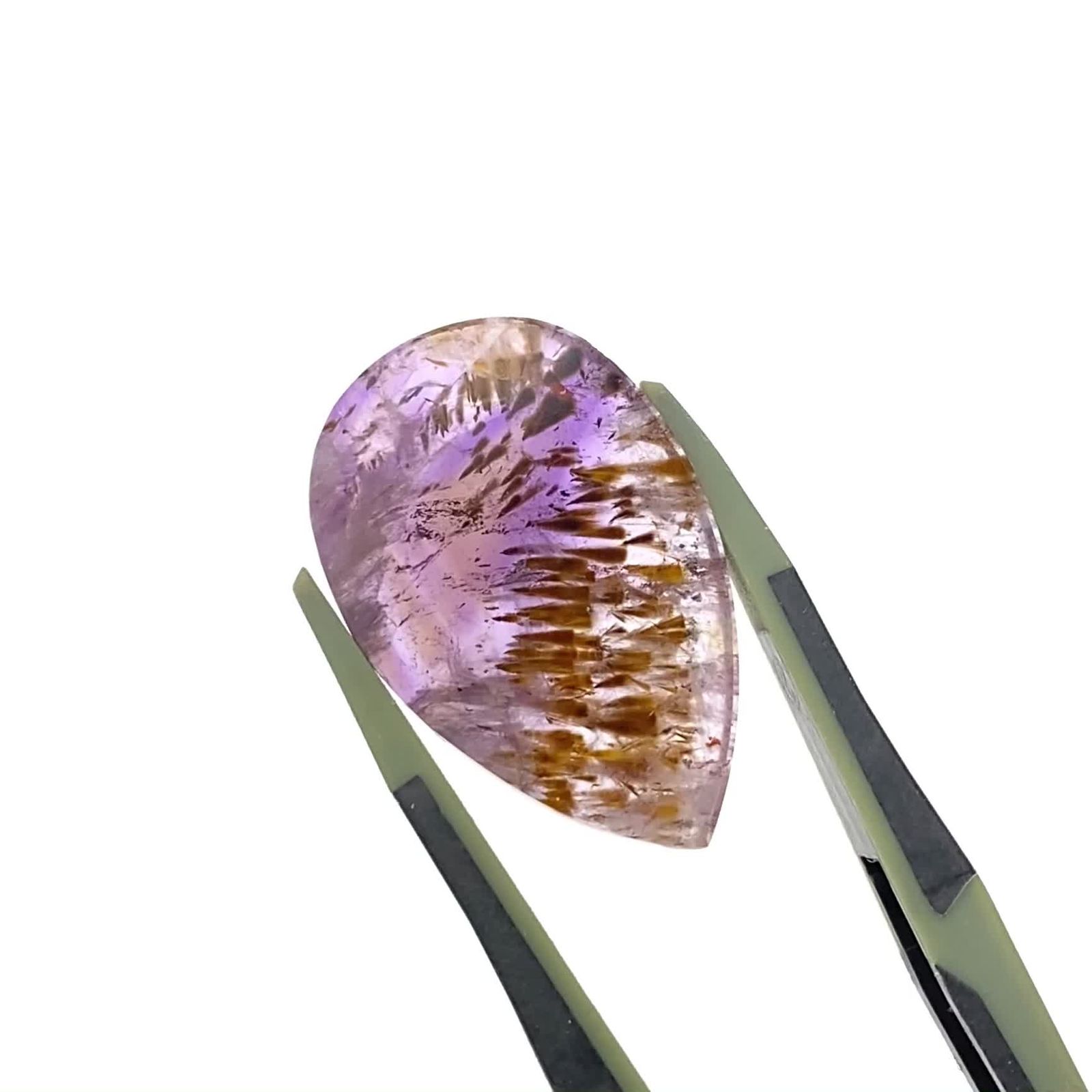 ゲーサイトインアメジスト ブラジル産 14.03ct / 27.4x17.4mm前後