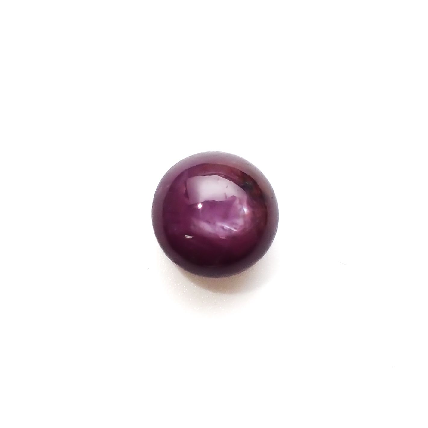 パープルスターサファイア(宝石名パープル・スター サファイア)インド産 4.15ct 識別済[231023890]8x8mm前後