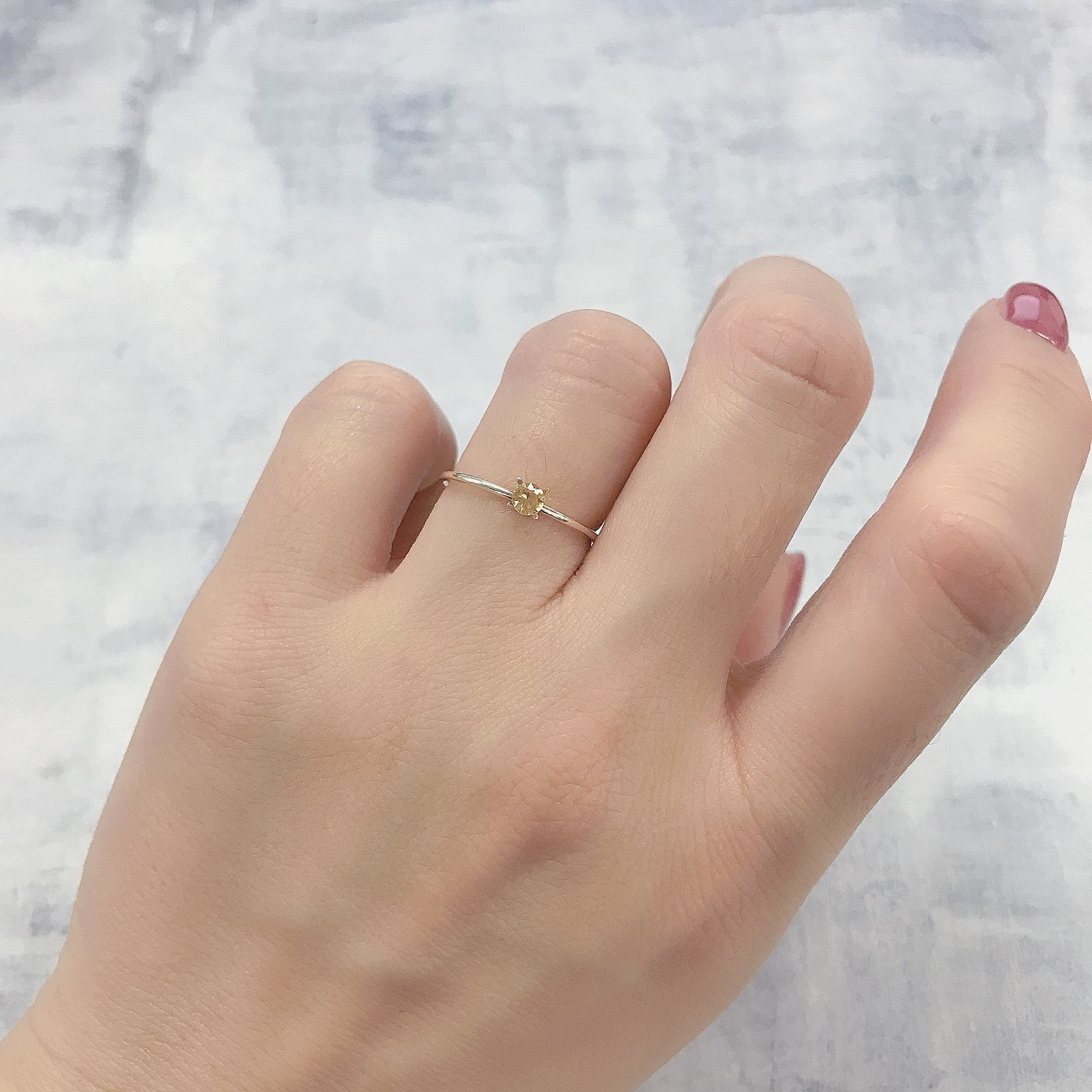スペサルティンガーネット ケニア産 0.16ct[220114175]3.1x3.1mm前後