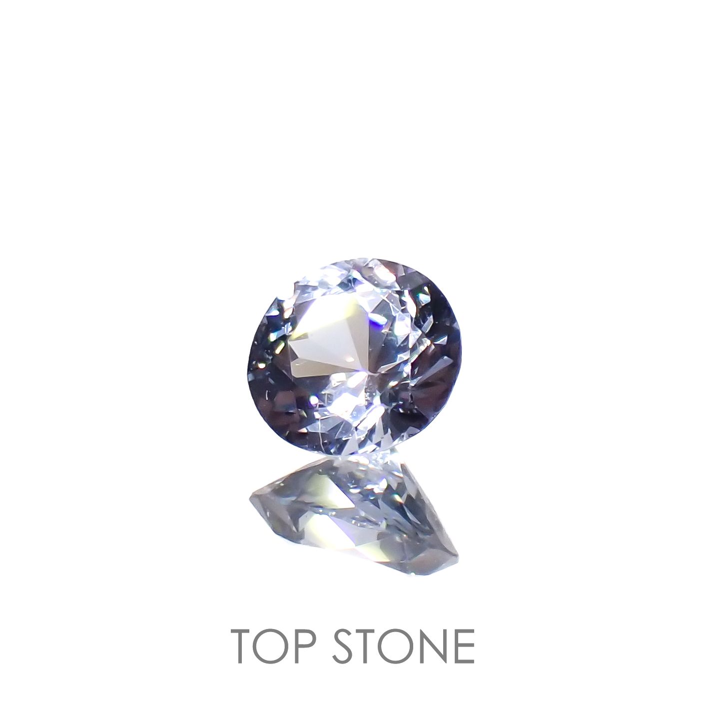 グレイッシュブルースピネル(宝石名スピネル)ビルマ/マダガスカル産 0.29ct 識別済[230119904]4.3x4.1mm前後