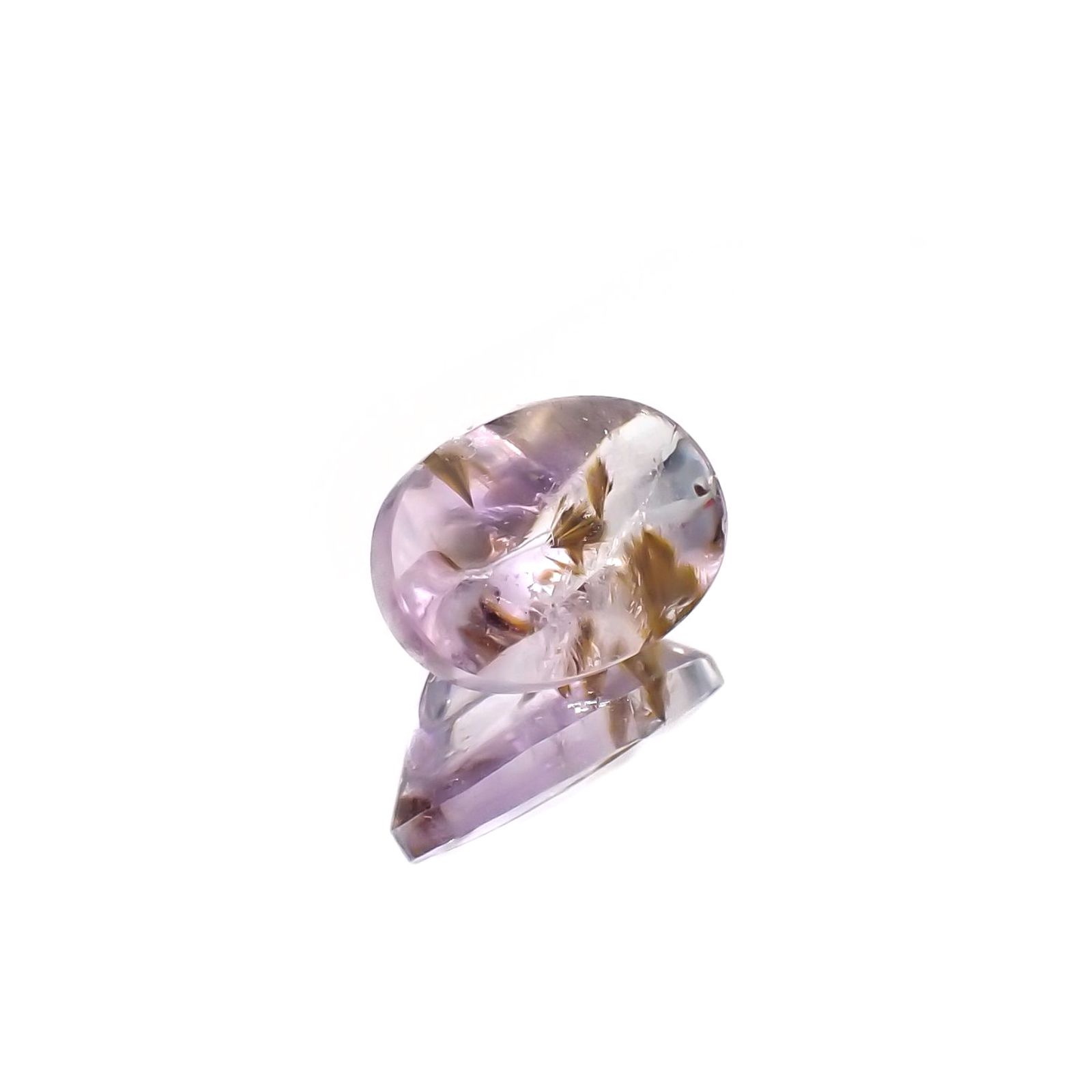 ゲーサイトインアメジスト ブラジル産 3.53ct[220917946]11.9x8.1mm前後