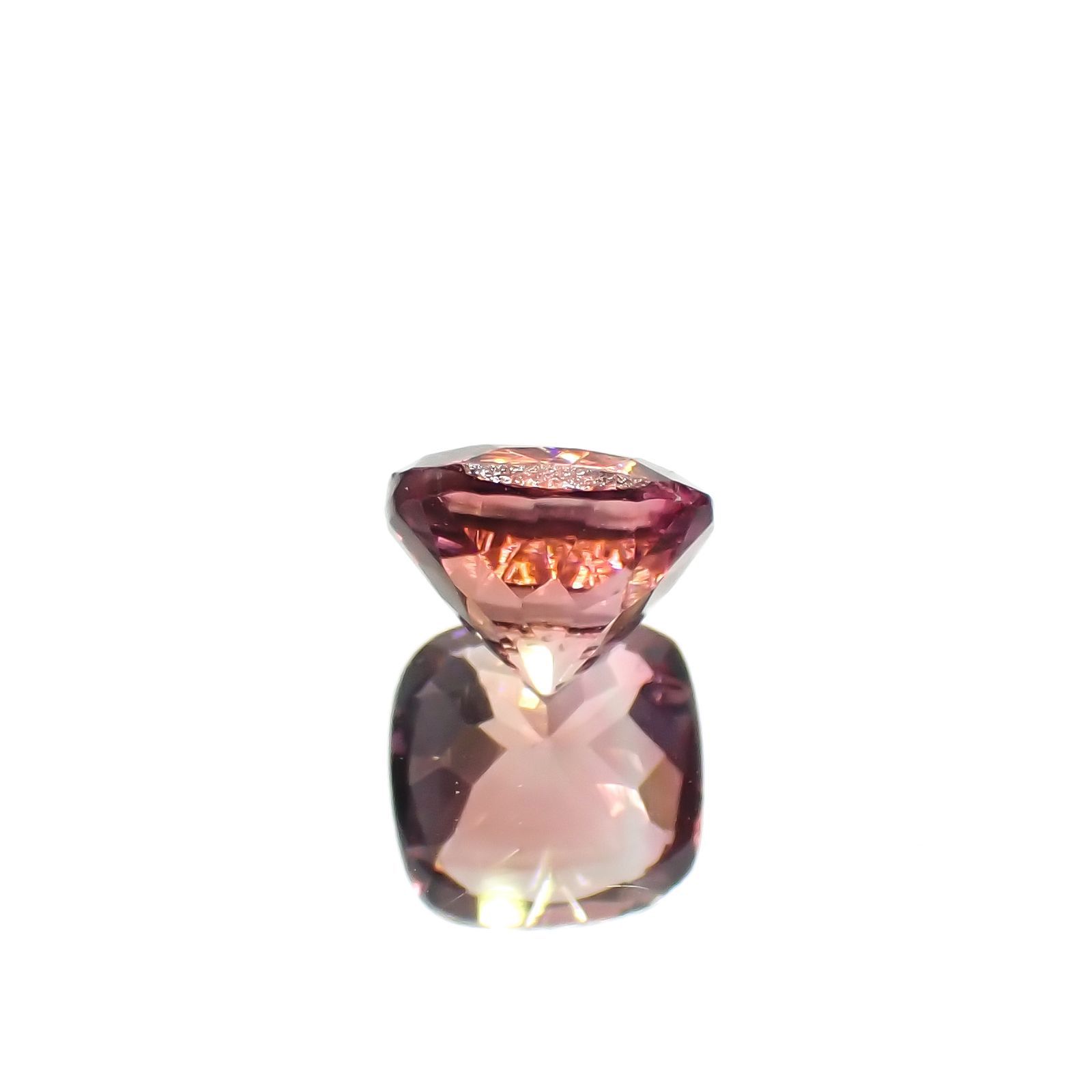 ピンクトルマリン(宝石名トルマリン)コンゴ民主共和国産 1.99ct 識別済[230320846]7.5x7.5mm前後
