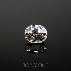 リューコガーネット(宝石名ホワイト グロッシュラー・ガーネット)ビルマ産 0.32ct 識別済[220616325]4.3x3.5mm前後
