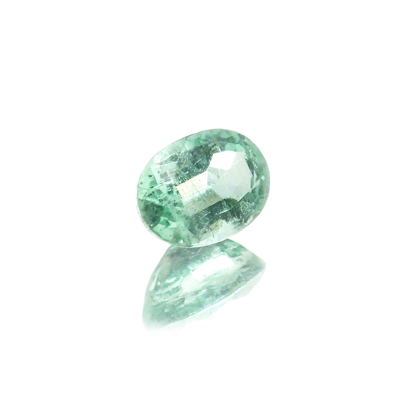 パステルカラーエメラルド コロンビア/ブラジル産 0.34ct [250817234]5.3x3.7mm前後