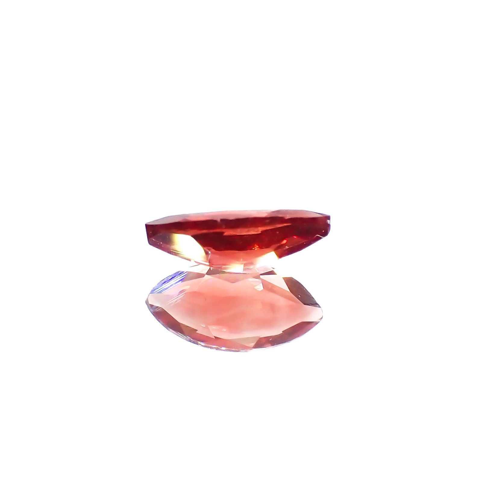 レッドラブラドライト(宝石名ラブラドライト)エチオピア産 0.48ct 識別済[230119967]8.1x4.1mm前後