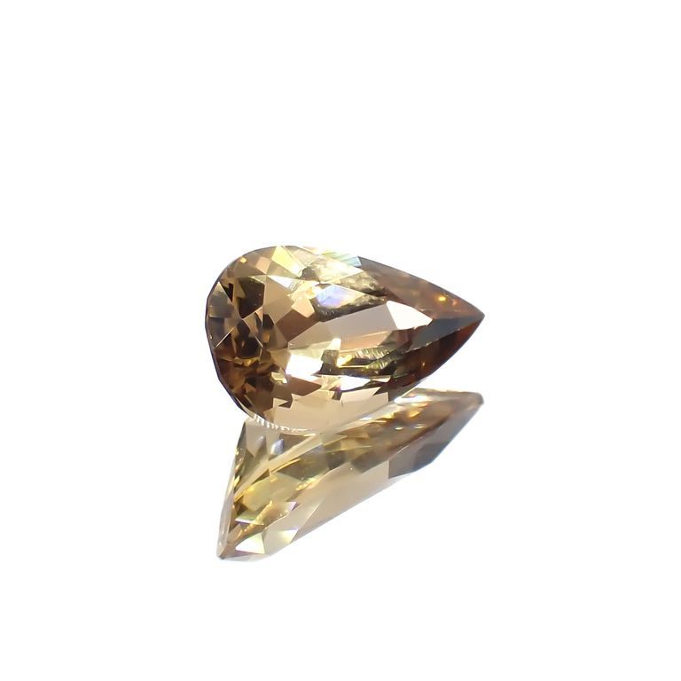 マグネシオアキシナイト(宝石名マグネシオ・アキシナイト)パキスタン産 1.133ct ソ付(彩珠)[221119036]9.4x5.5mm前後