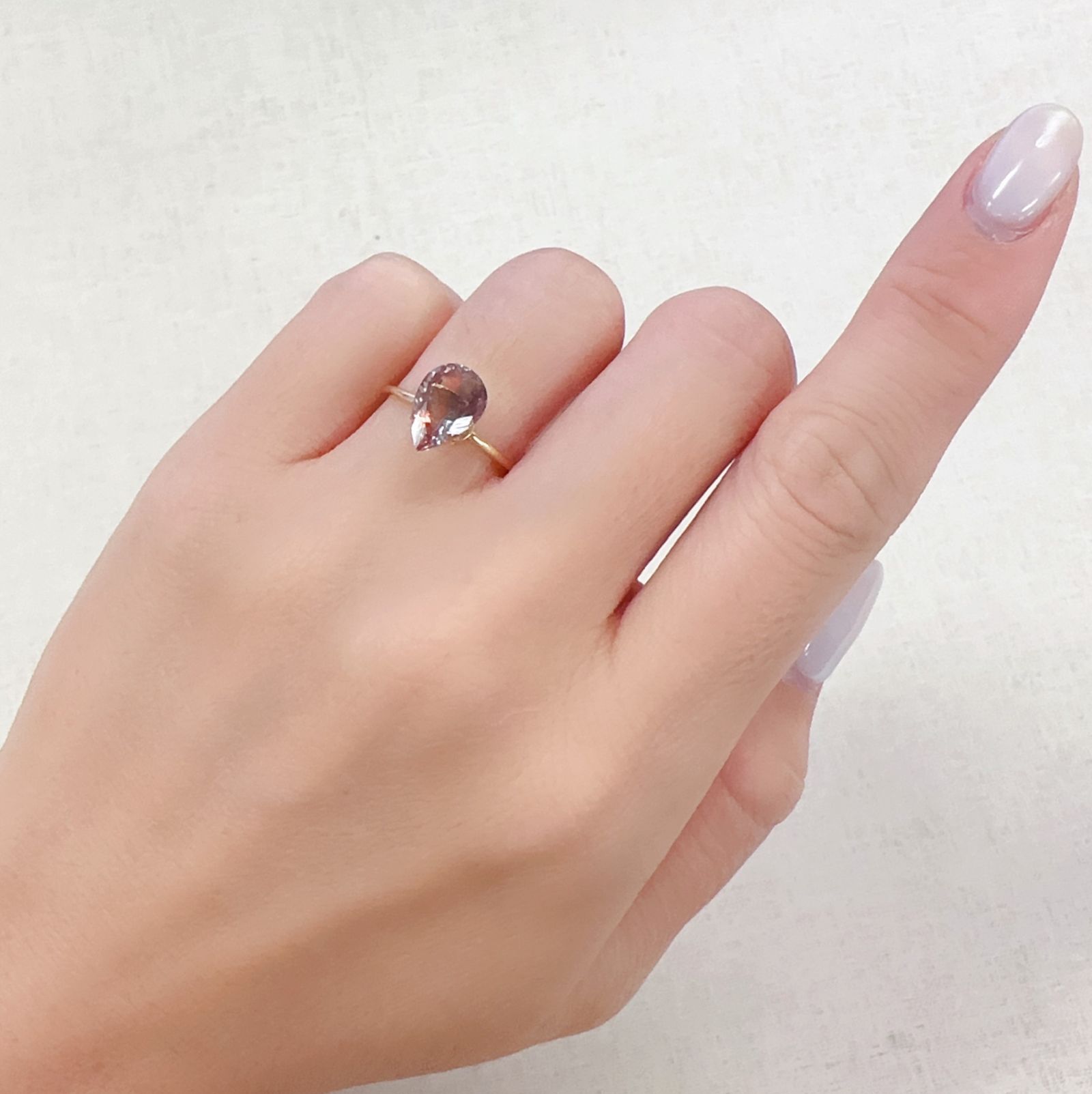 パーティカラーオレゴンサンストーン アメリカ・オレゴン州産 1.76ct[230722833]10x7mm前後