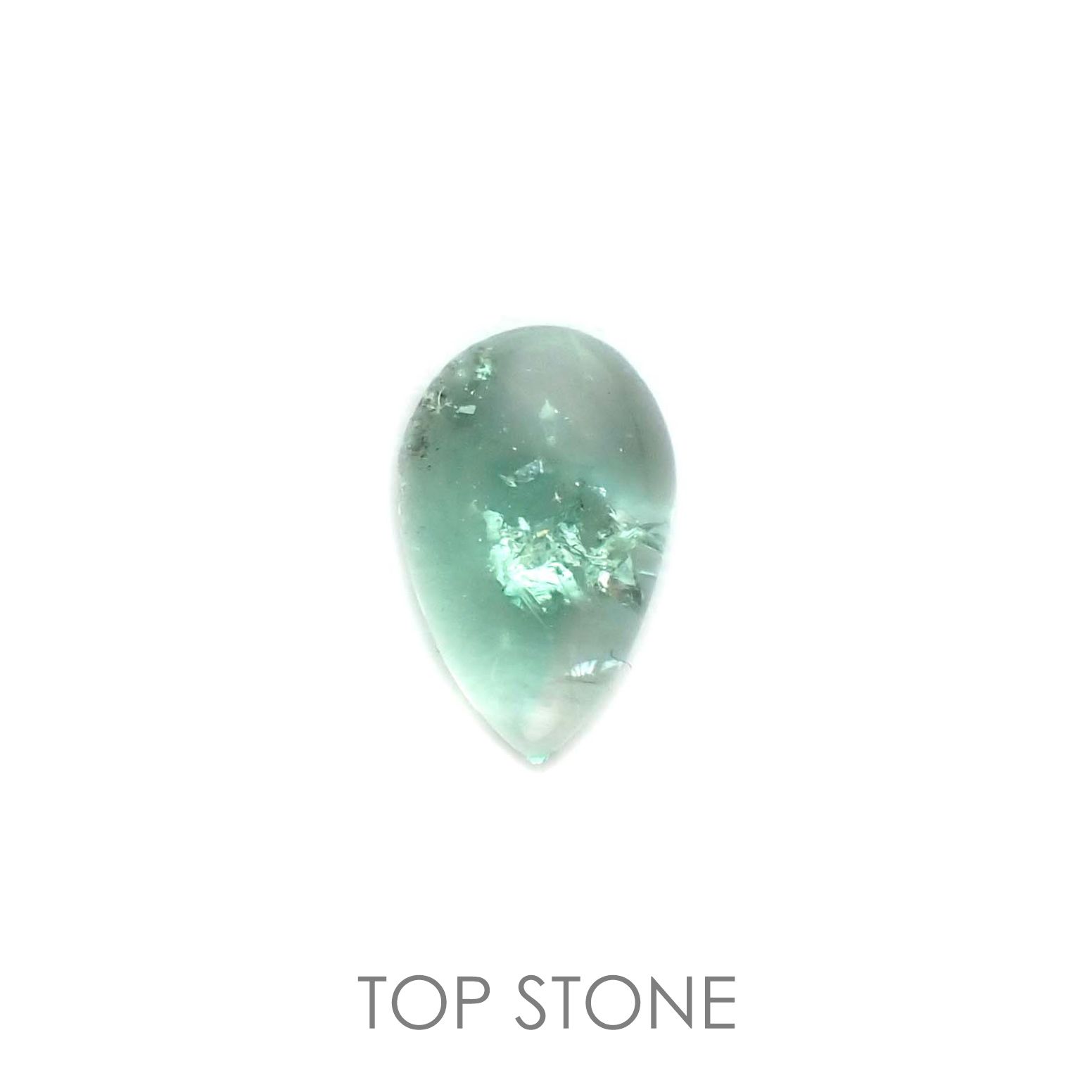 フローライト フルオレッセンス(宝石名フルオライト)イギリス・ロジャリー鉱山産 1.29ct 識別済[211113770]8.6x5.6mm前後