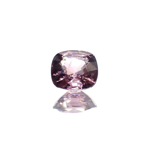 パープルスピネル(宝石名スピネル)ビルマ産 識別済 1.20ct / 6.8x6.3mm前後 [231124304]