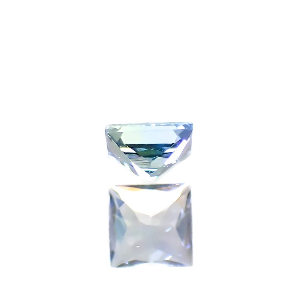 ◇プリンセスカット◇バイカラータンザナイト タンザニア産 0.29ct [250330004]3.8x3.7mm前後