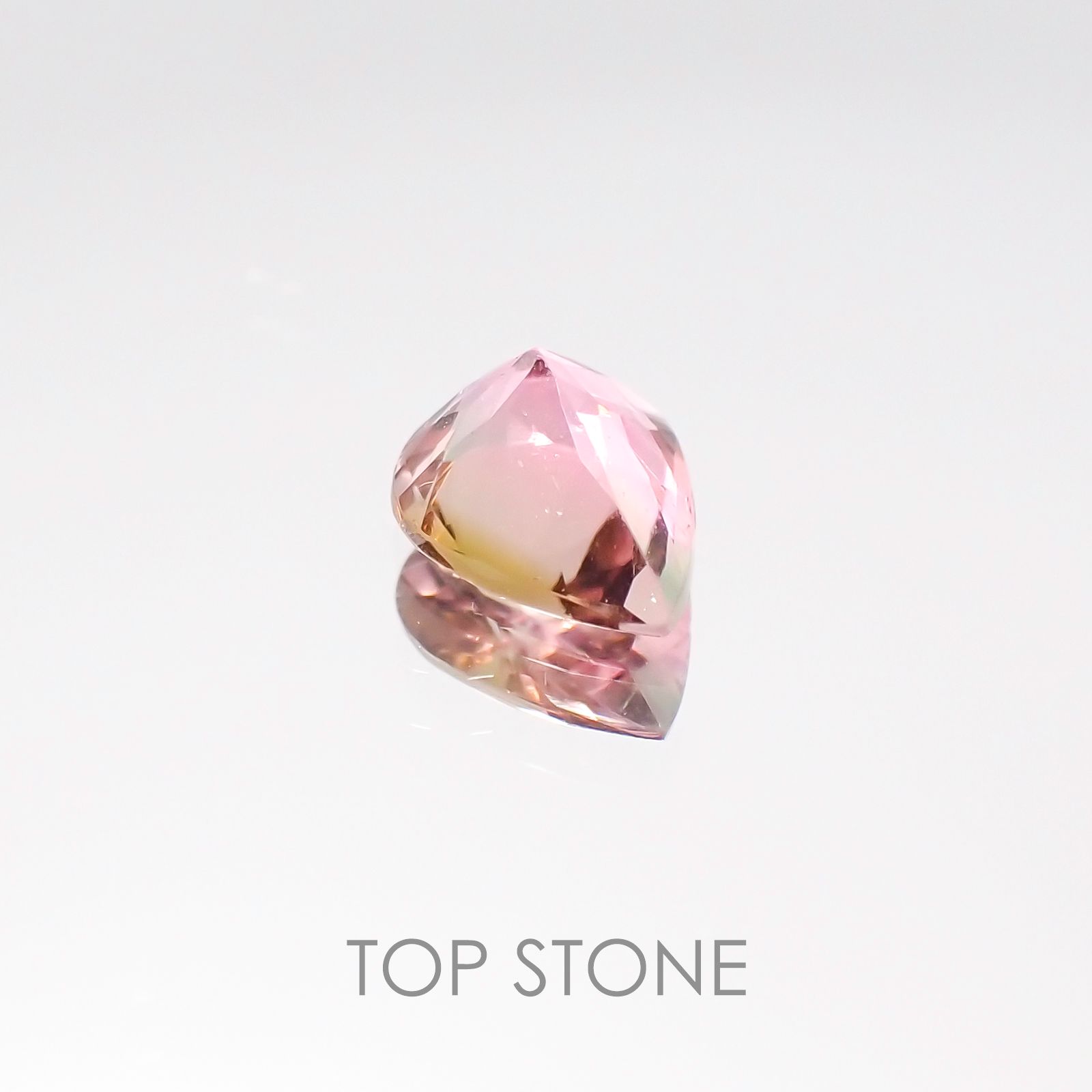 バイカラートルマリン ブラジル産 ルース 0.43ct[20106808]6×4.7mm前後