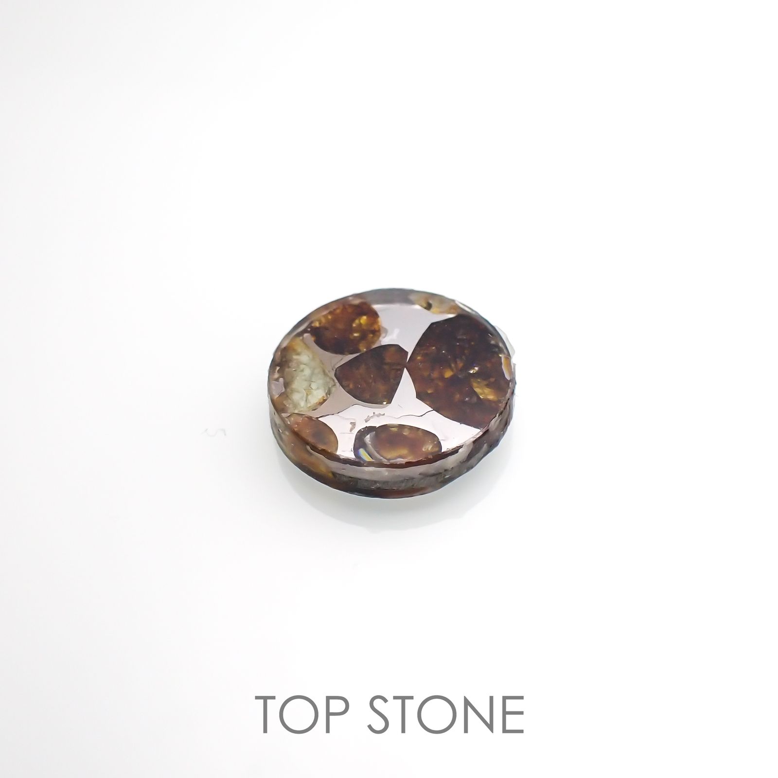 パラサイト隕石Sericho トリプレット 発見地：ケニア 4.17ct[220114156]12.3x12.3mm前後