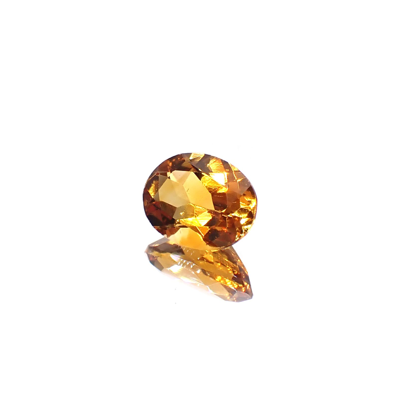 マデイラシトリン ブラジル・ミナスジェライス州産 0.93ct [250630590]7.7x5.8mm前後