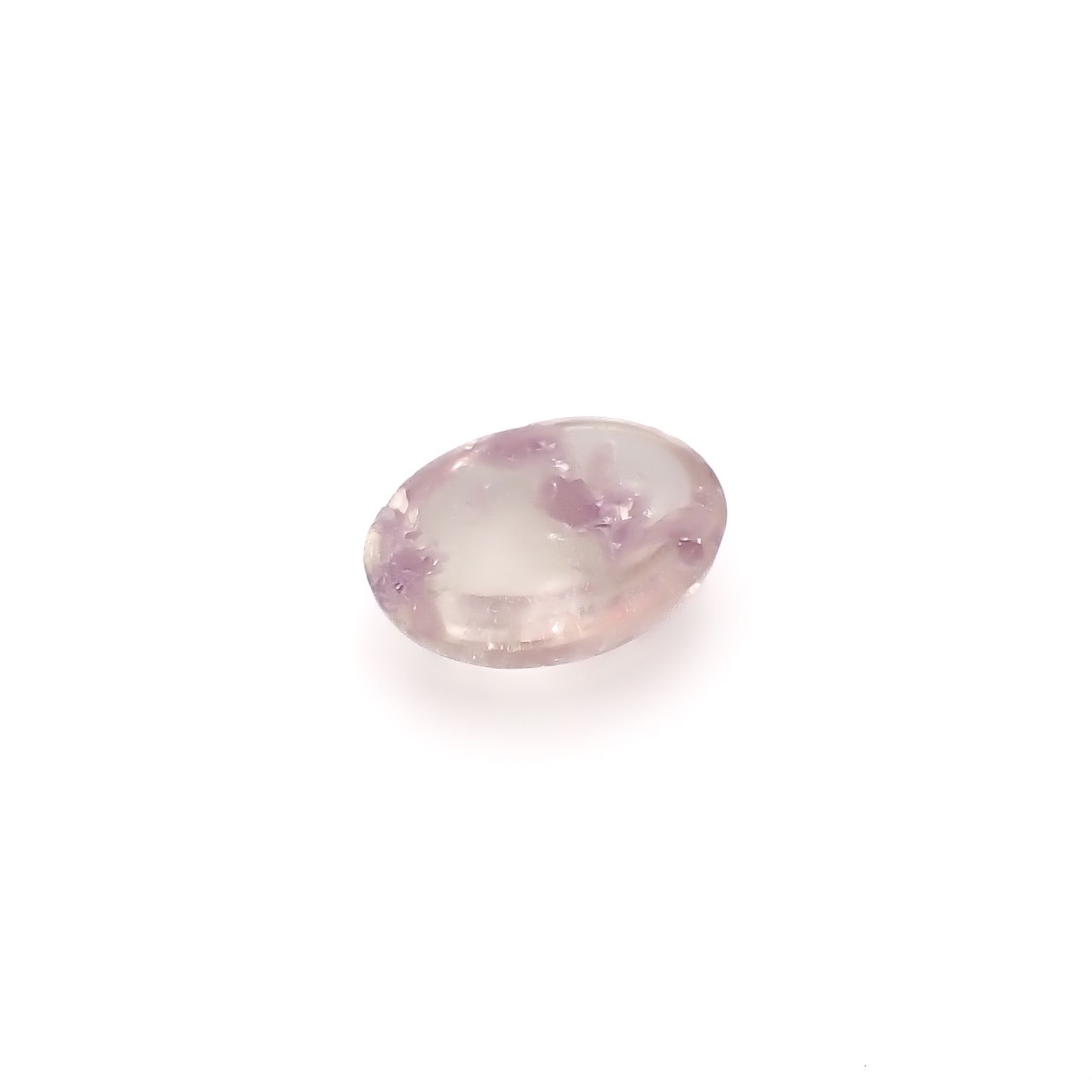 レピドライトインクォーツ ブラジル・ミナスジェライス州産 8.22ct / 16x12.2mm前後 [260331883]