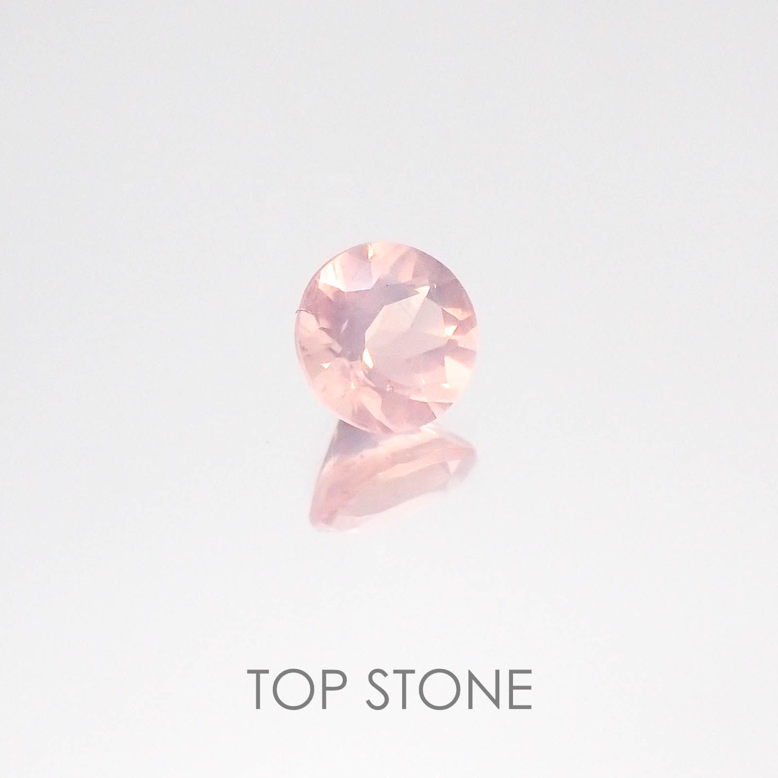 ディープローズクォーツ モザンビーク産 ルース 0.51ct[20084628]5.3×5.3mm前後