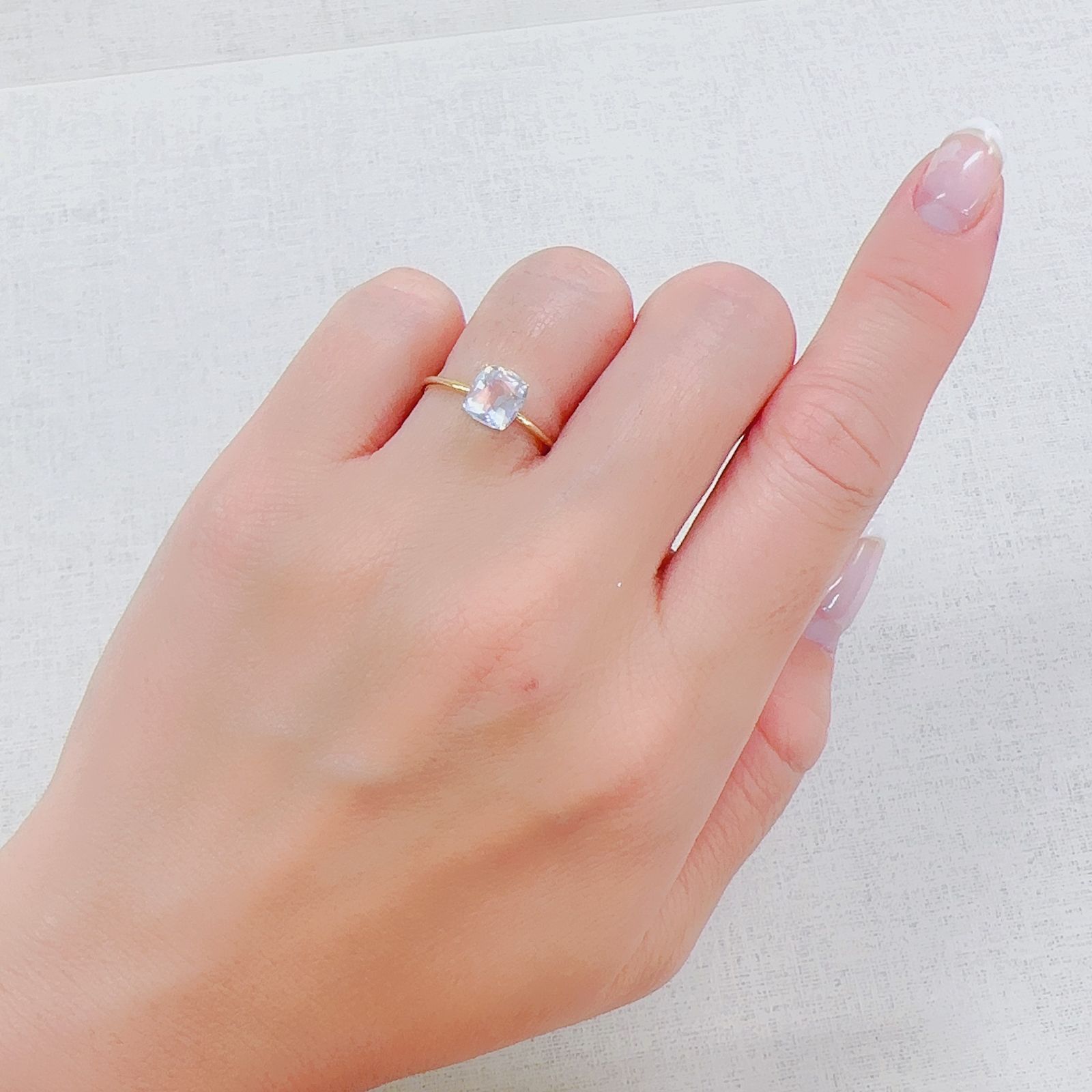 レインボームーンストーン マダガスカル産 1.19ct[230522074]6.9x6.1mm前後