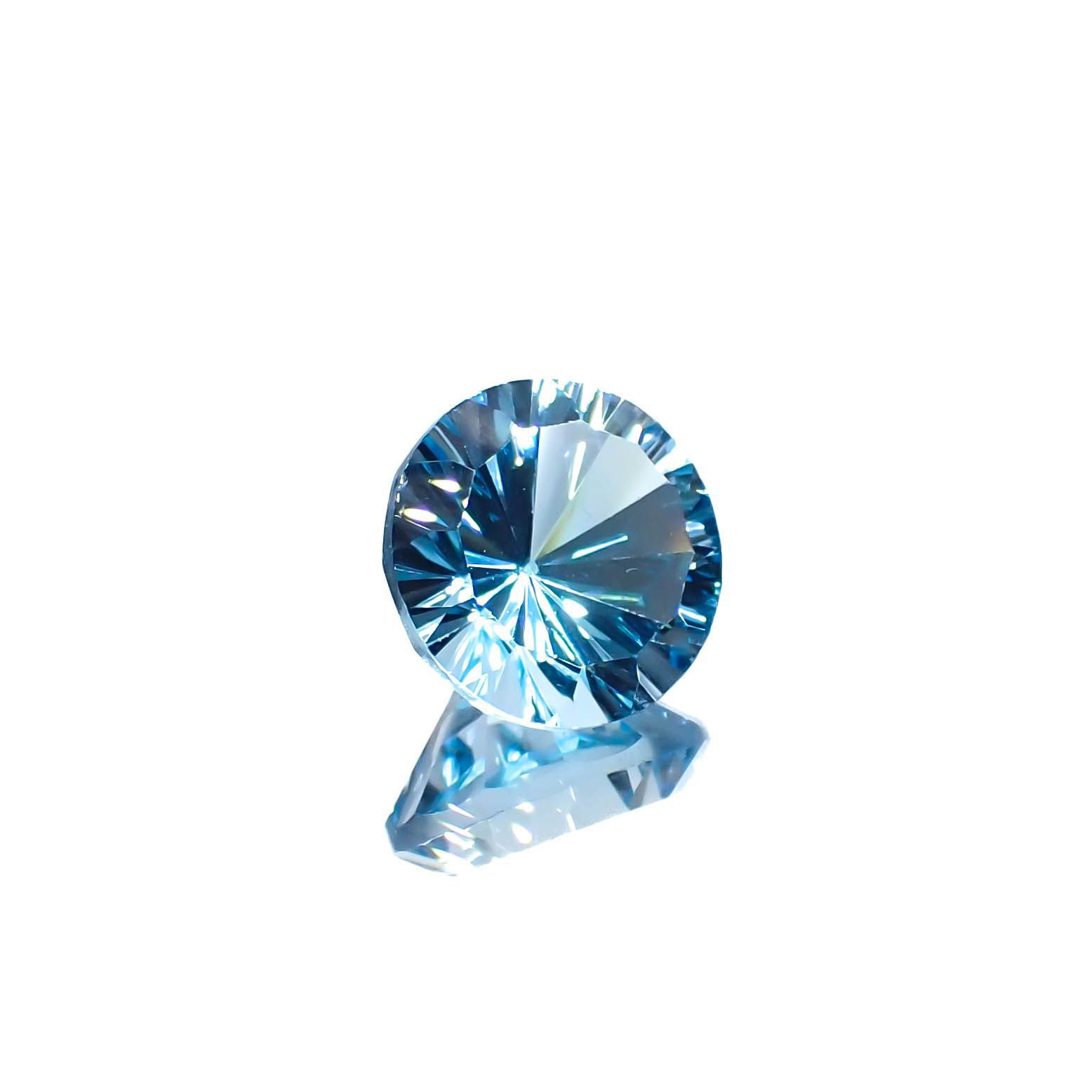 ブルートパーズ ブラジル産 4.20ct[221219350]9.8x9.8mm前後