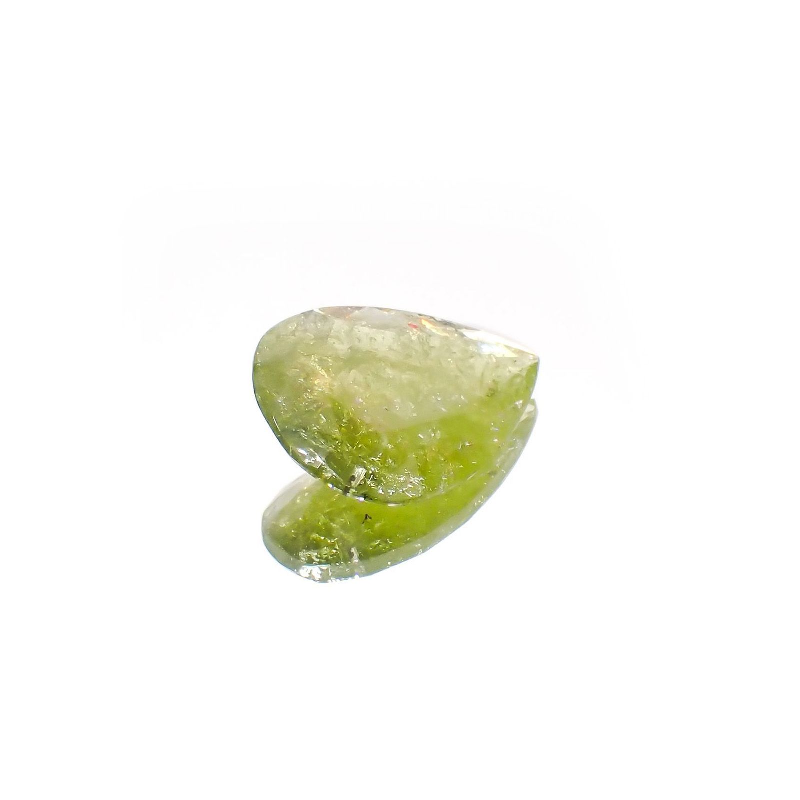 イリデッセンスクロムトルマリン(宝石名トルマリン)ケニア産 識別済 5.47ct / 16.7x12.6mm前後 [221119088]