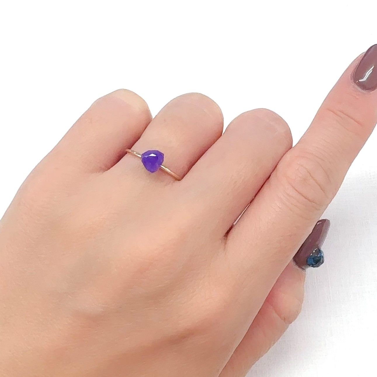 ◇カスタムカット◇スギライト 南アフリカ産 0.53ct[240628371]5.8x5.6mm前後