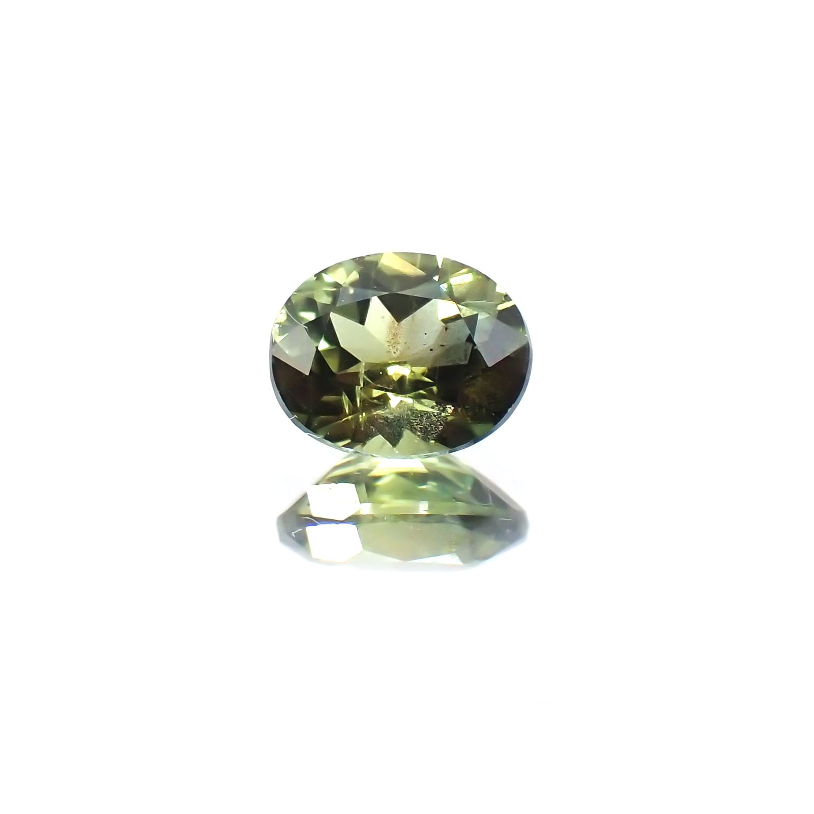 ゴールドシーンサファイア(宝石名シーン・サファイア) ケニア産 0.49ct 識別済[25129295]5.1×4.1mm前後