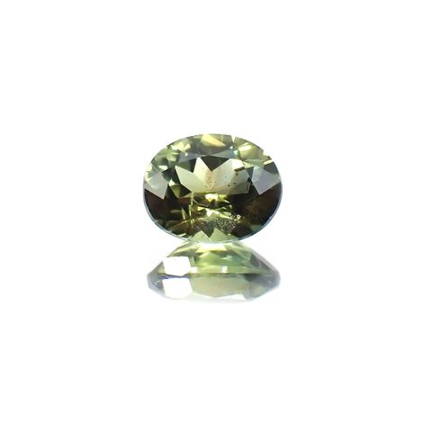 ゴールドシーンサファイア(宝石名シーン・サファイア) ケニア産 0.49ct 識別済[25129295]5.1×4.1mm前後