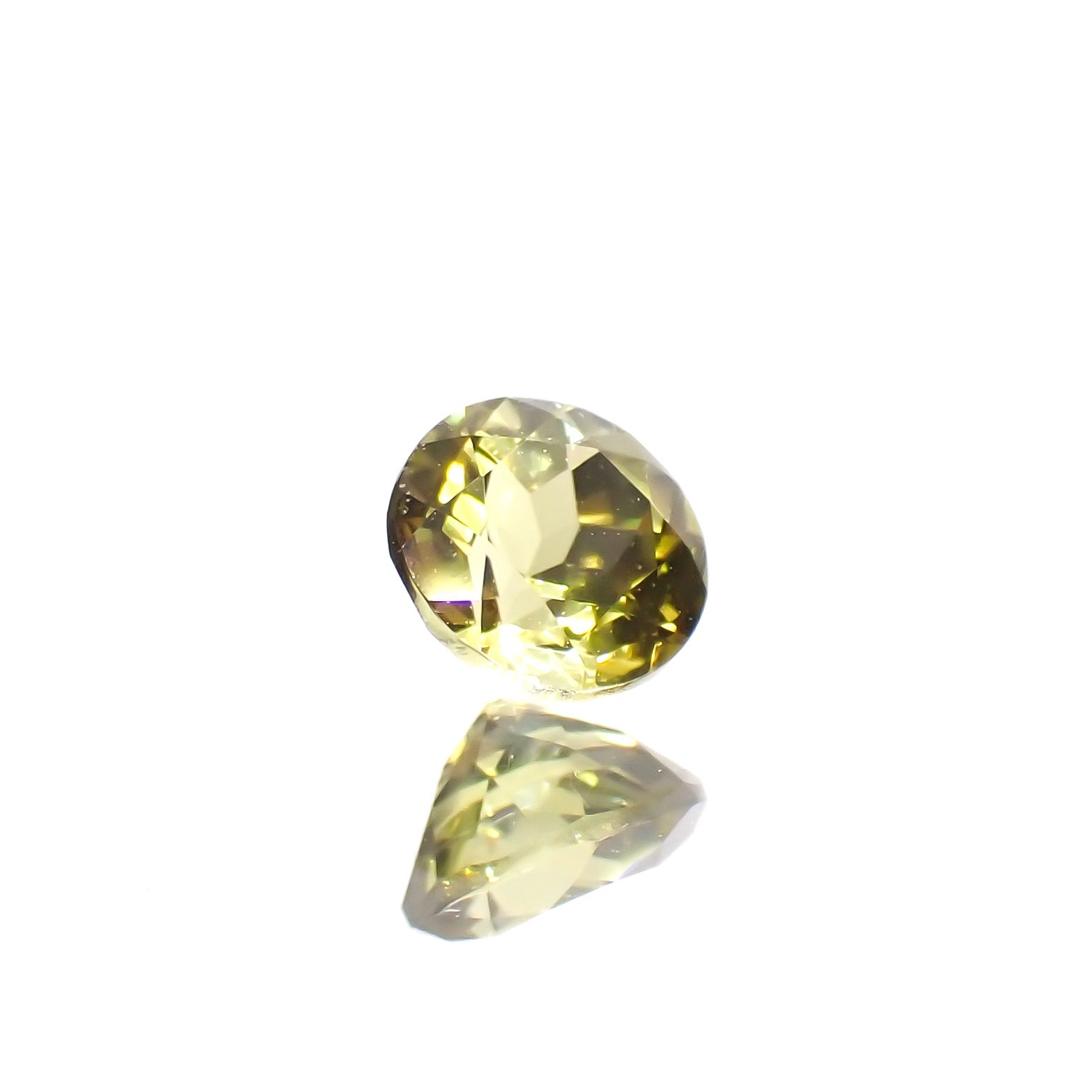 カナリートルマリン ザンビア・カナリー鉱山産 0.27ct[230823152]4x3.9mm前後