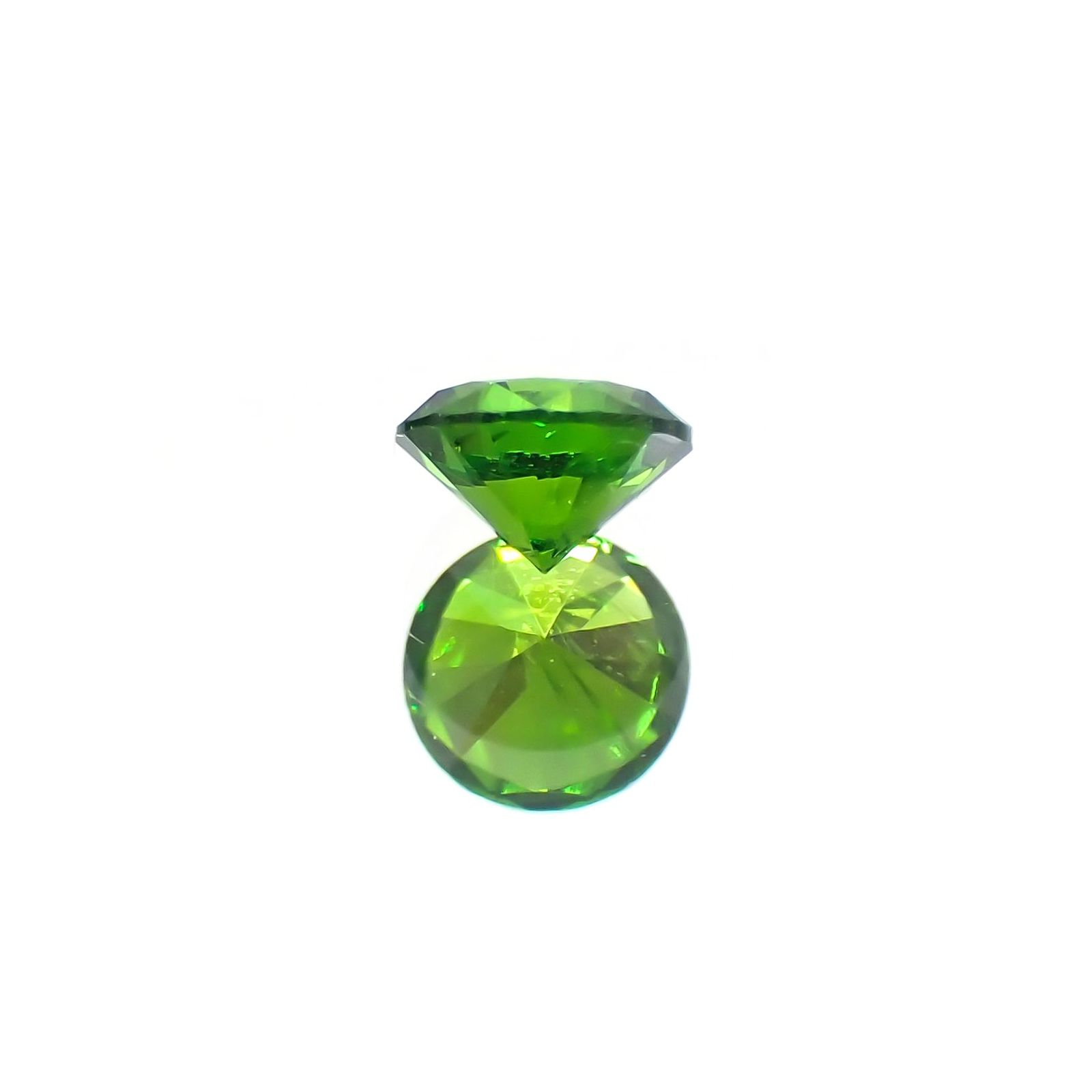デマントイドガーネット(宝石名デマントイド・ガーネット) ロシア産 0.121ct ソ付(彩珠)[210712094]2.9×2.9mm前後