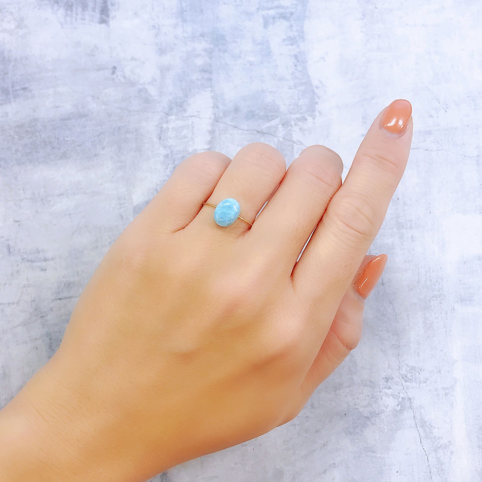 ラリマー ドミニカ共和国産 2.39ct[221018457]9.1x7.2mm前後
