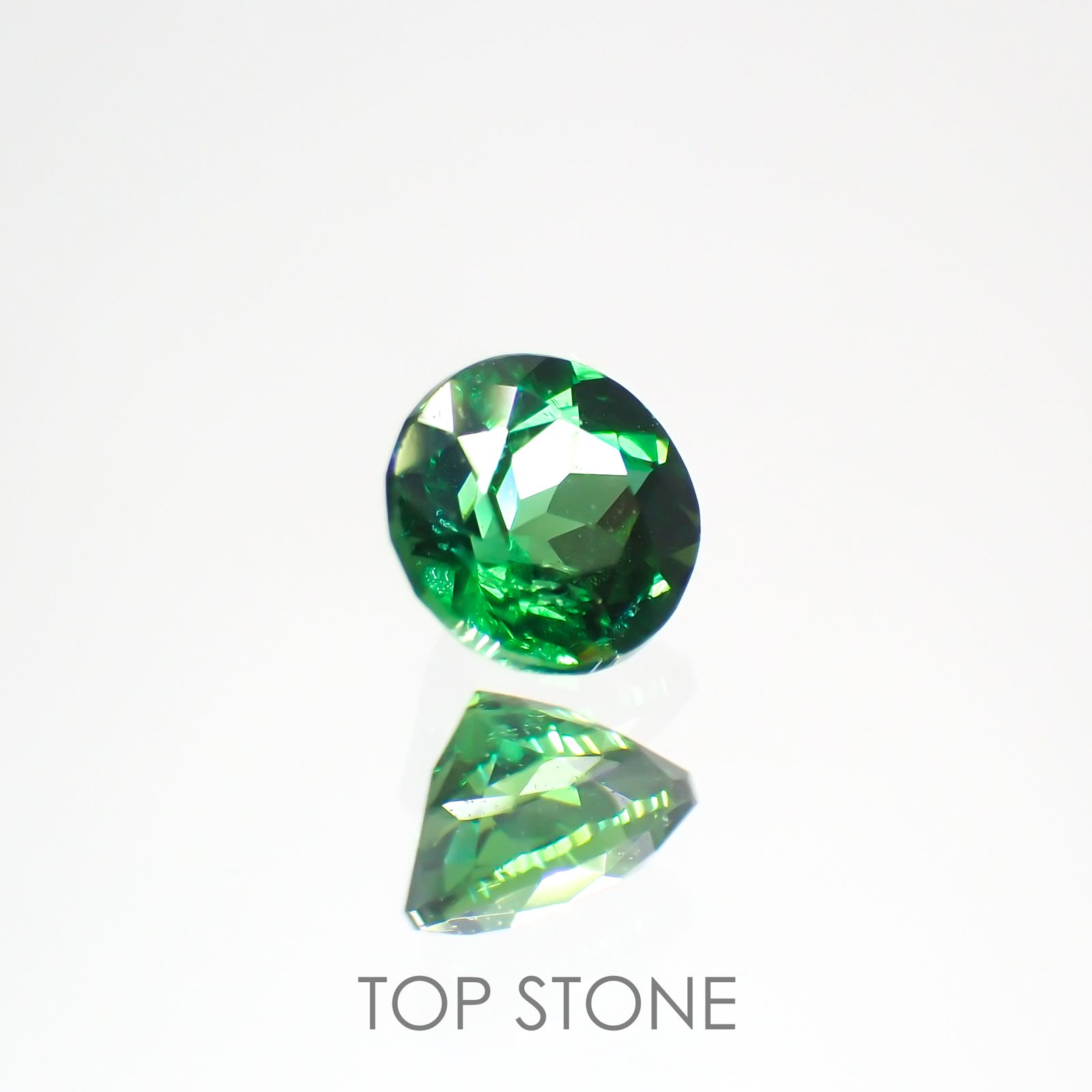 クロムトルマリン タンザニア産 0.22ct[220114162]3.6x3.6mm前後